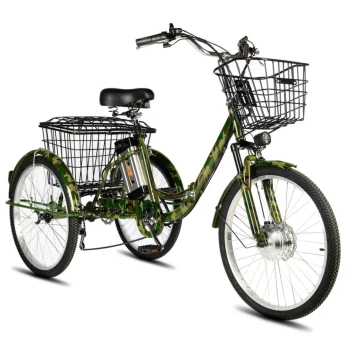 Электровелосипед РВЗ Чемпион 250W 10Ah камуфляж складной